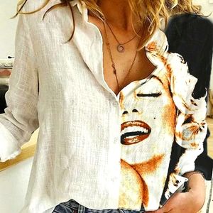 New Marilyn Monroe White Collar Button Up Shirt 3X